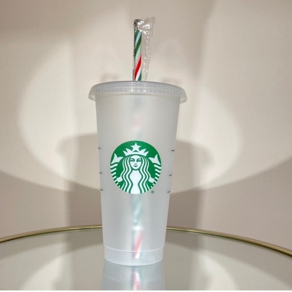Starbucks Other Starbucks 220 Reusable Holiday Cold Cups W Straw